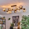 Koyoto Deckenleuchte Glas 15 cm Gold, Schwarz, 10-flammig