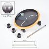 Koyoto Deckenleuchte Glas 15 cm Naturfarben, Schwarz, 3-flammig