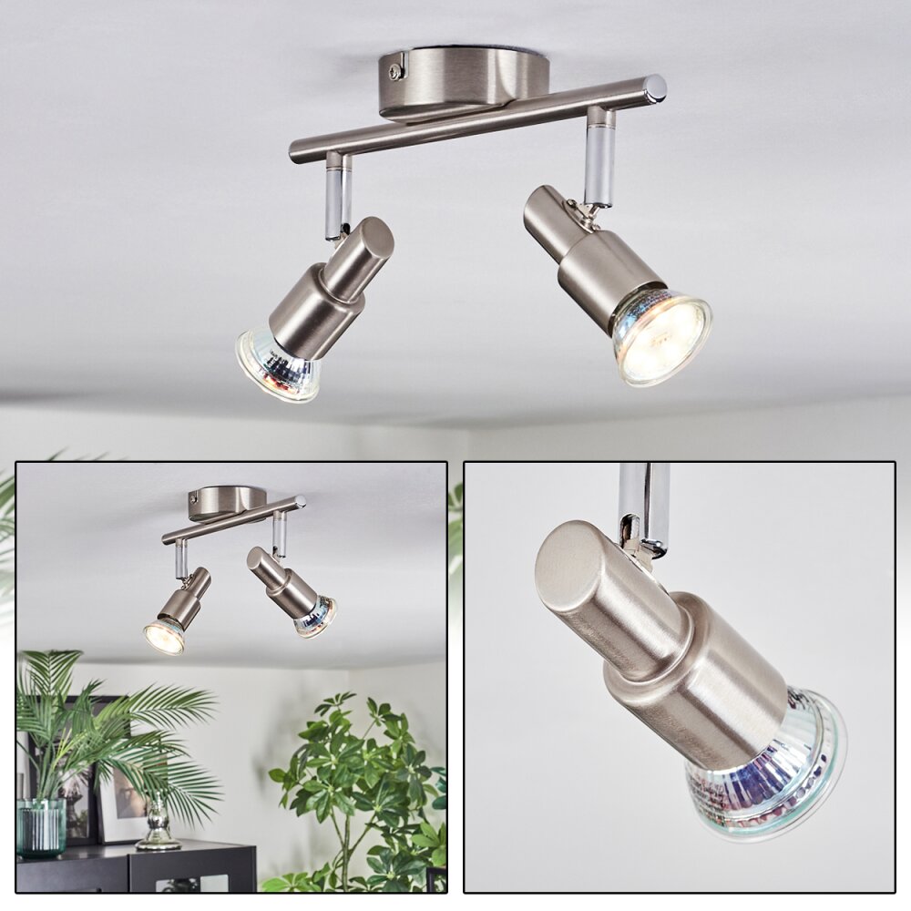 Firan Deckenleuchte LED Nickel-Matt, 2-flammig main product photo