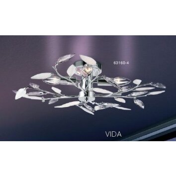 Globo VIDA Deckenleuchte Chrom, 4-flammig
