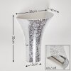 Nerola Wandleuchte Silber, 1-flammig