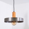 Lakewood Hängeleuchte Dunkelbraun, Nickel-Matt, 1-flammig