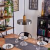 Lakewood Hängeleuchte Dunkelbraun, Nickel-Matt, 1-flammig