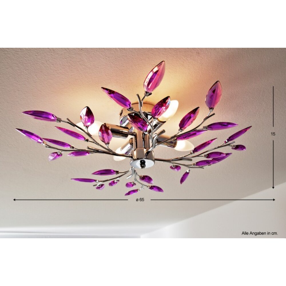 Globo Libra Deckenleuchte Chrom, 4-flammig main product photo