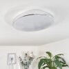 Morges Deckenleuchte LED Chrom, Weiß, 1-flammig