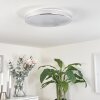 Morges Deckenleuchte LED Chrom, Weiß, 1-flammig
