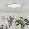 Morges Deckenleuchte LED Chrom, Weiß, 1-flammig