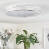 Morges Deckenleuchte LED Chrom, Weiß, 1-flammig