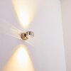 Rio Wandleuchte LED Silber, 2-flammig