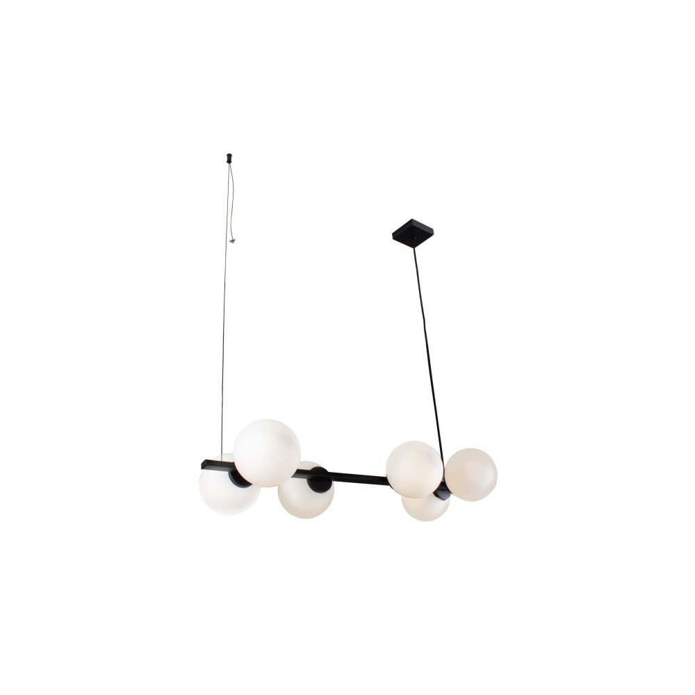Luce Design PLUTO Pendelleuchte Schwarz, 6-flammig main product photo
