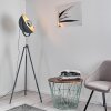Bagdad Stehleuchte Blau, Chrom, Grau, 1-flammig
