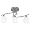 Trio Leuchten CURVA Deckenleuchte Chrom, Nickel-Matt, 3-flammig