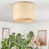 Sabadim Deckenleuchte 40 cm beige, Naturfarben, 1-flammig
