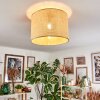 Sabadim Deckenleuchte 40 cm beige, Naturfarben, 1-flammig