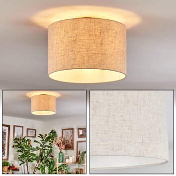 Bassagoda Deckenleuchte 35 cm beige, Weiß, 1-flammig
