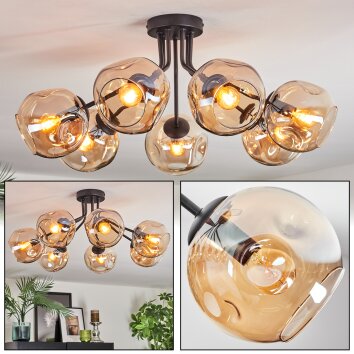 Ripoll Deckenleuchte Glas 15 cm Bernsteinfarben, 7-flammig Ripoll Deckenleuchte Glas 15 cm Bernsteinfarben, 7-flammig