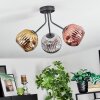 Ripoll Deckenleuchte Glas 15 cm Chrom, Gold, Kupferfarben, Rauchfarben, 3-flammig