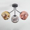 Ripoll Deckenleuchte Glas 15 cm Chrom, Gold, Kupferfarben, Rauchfarben, 3-flammig