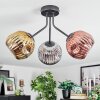 Ripoll Deckenleuchte Glas 15 cm Chrom, Gold, Kupferfarben, Rauchfarben, 3-flammig