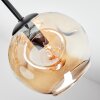 Ripoll Deckenleuchte Glas 15 cm Bernsteinfarben, Klar, Rauchfarben, 7-flammig