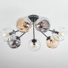 Ripoll Deckenleuchte Glas 15 cm Bernsteinfarben, Klar, Rauchfarben, 7-flammig