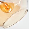 Ripoll Deckenleuchte Glas 15 cm Bernsteinfarben, Klar, Rauchfarben, 7-flammig