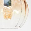 Koyoto Deckenleuchte Glas 15 cm Bernsteinfarben, Klar, 8-flammig