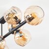 Koyoto Deckenleuchte Glas 15 cm Bernsteinfarben, 8-flammig
