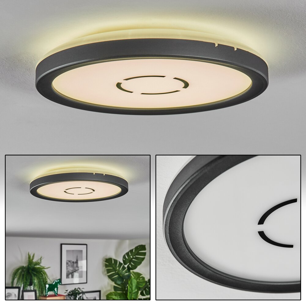 Simonstorp Deckenleuchte LED Schwarz, Weiß, 1-flammig main product photo