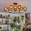 Ripoll Deckenleuchte Glas 15 cm Gold, Kupferfarben, Rauchfarben, 10-flammig