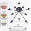 Ripoll Deckenleuchte Glas 15 cm Gold, Klar, Kupferfarben, Rauchfarben, 10-flammig