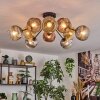 Ripoll Deckenleuchte Glas 15 cm Gold, Klar, Kupferfarben, Rauchfarben, 10-flammig