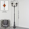 Lignac Kandelaber Schwarz, Silber, 2-flammig