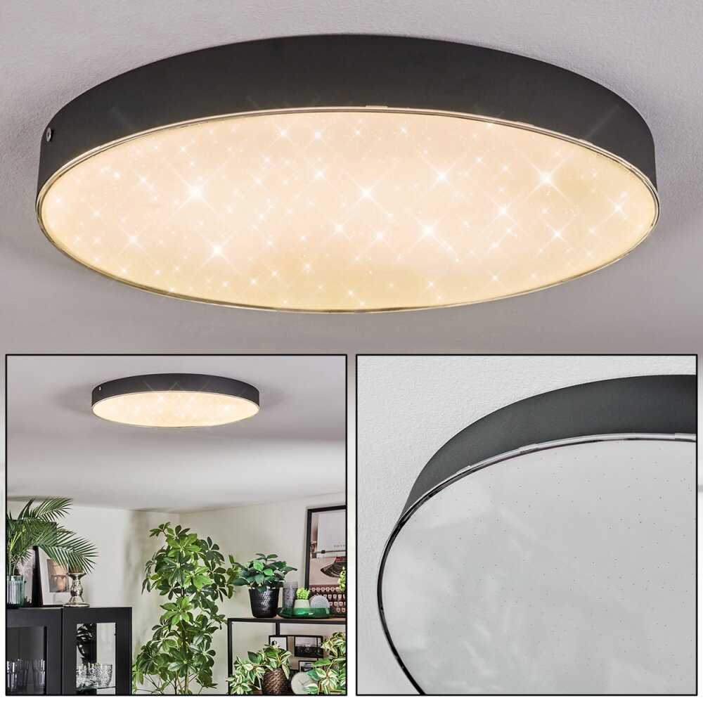 Elmar Deckenleuchte LED Schwarz, 1-flammig main product photo