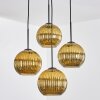 Koyoto Hängeleuchte Glas 20 cm Gold, 4-flammig