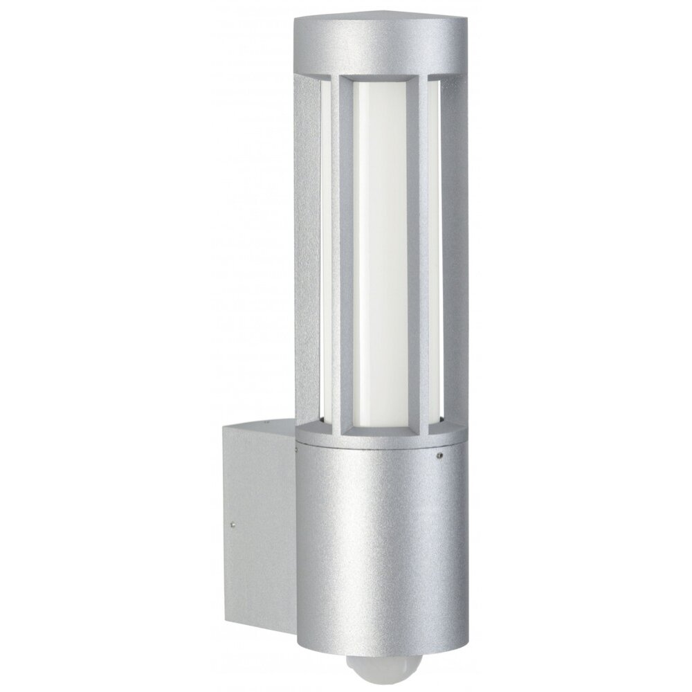 Albert Leuchten 221 Außenwandleuchte Silber, 1-flammig, Bewegungsmelder main product photo