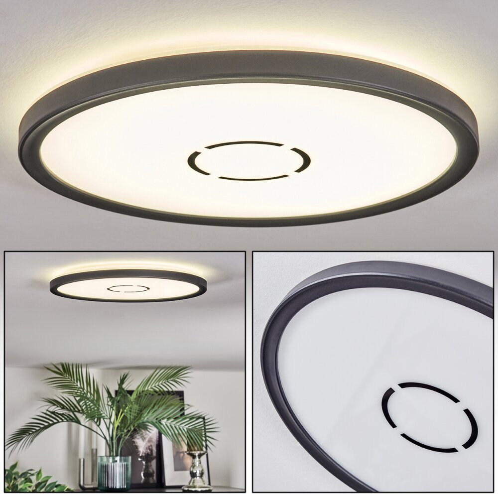 Simonstorp Deckenleuchte LED Schwarz, Weiß, 1-flammig main product photo