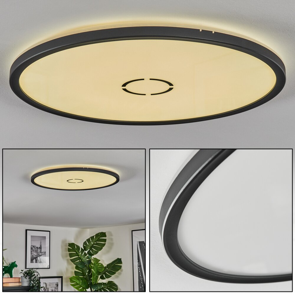 Simonstorp Deckenleuchte LED Schwarz, Weiß, 1-flammig main product photo