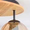 Koyoto Deckenleuchte Glas 15 cm Naturfarben, Schwarz, 3-flammig
