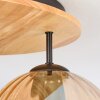 Koyoto Deckenleuchte Glas 20 cm Naturfarben, Schwarz, 3-flammig