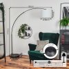 Soungou Stehleuchte 38 cm Chrom, Schwarz, 1-flammig