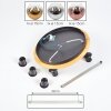 Ripoll Deckenleuchte Glas 15 cm Naturfarben, Schwarz, 3-flammig