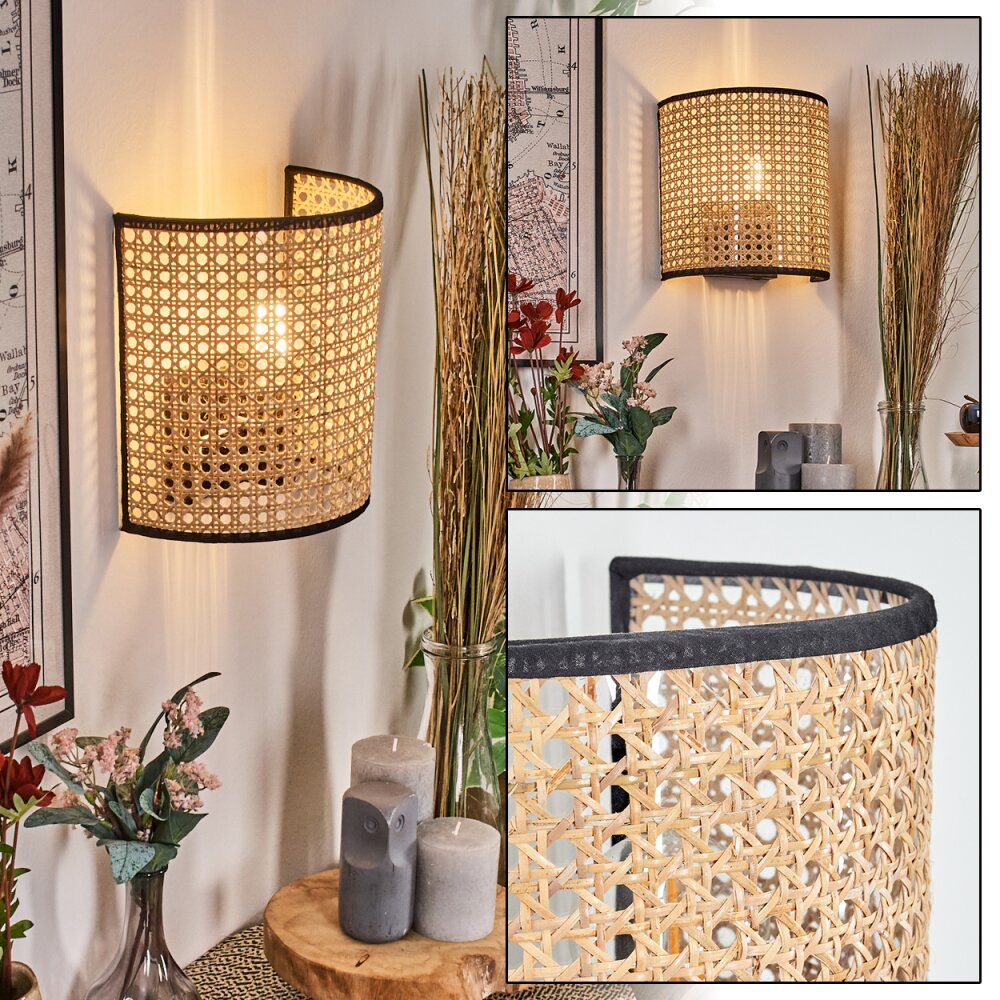 Abedim Wandleuchte Schwarz, 1-flammig main product photo