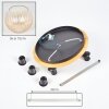 Koyoto Deckenleuchte Glas 15 cm Naturfarben, Schwarz, 3-flammig