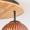 Ripoll Deckenleuchte Glas 15 cm Naturfarben, Schwarz, 3-flammig