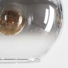Koyoto Hängeleuchte Glas 20 cm Bernsteinfarben, Klar, Rauchfarben, 8-flammig