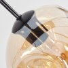 Ripoll Hängeleuchte Glas 20 cm Bernsteinfarben, Rauchfarben, 8-flammig
