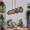 Gastor Pendelleuchte Glas 15 cm Blau, Chrom, Grün, Kupferfarben, Rauchfarben, 5-flammig