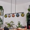Gastor Pendelleuchte Glas 15 cm Blau, Chrom, Grün, Kupferfarben, Rauchfarben, 5-flammig