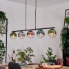 Gastor Pendelleuchte Glas 15 cm Blau, Chrom, Grün, Klar, Kupferfarben, Rauchfarben, 5-flammig